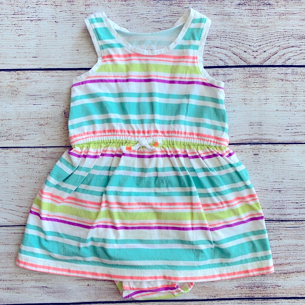 Striped Neon Dress ~3/$10~